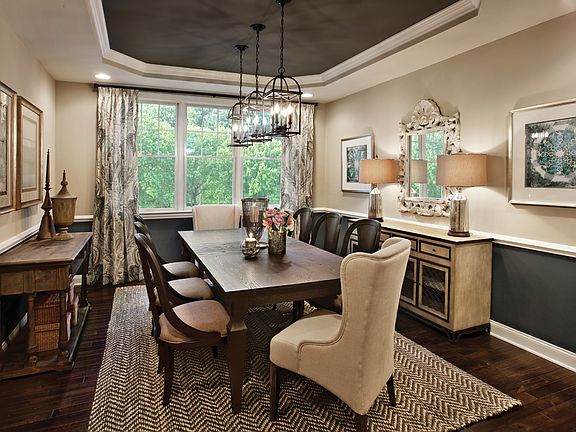 Dining Room with Tray Ceiling