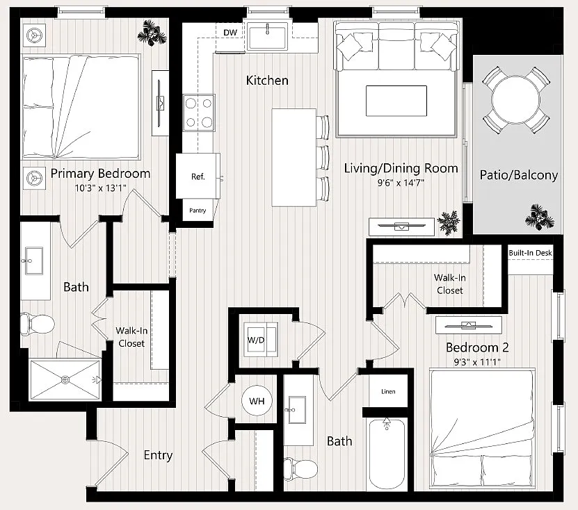 Floor plan B3