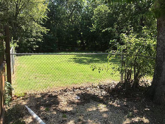 Fenced backyard
