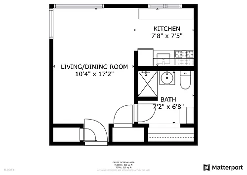 Floor plan Studio
