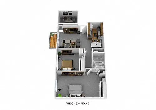 Floor plan The Chesapeake with Den