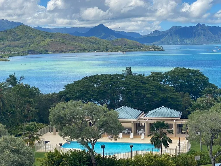 One of three swimming pools