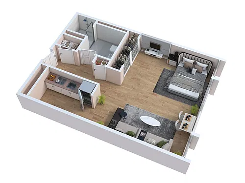 Floor plan Studio F