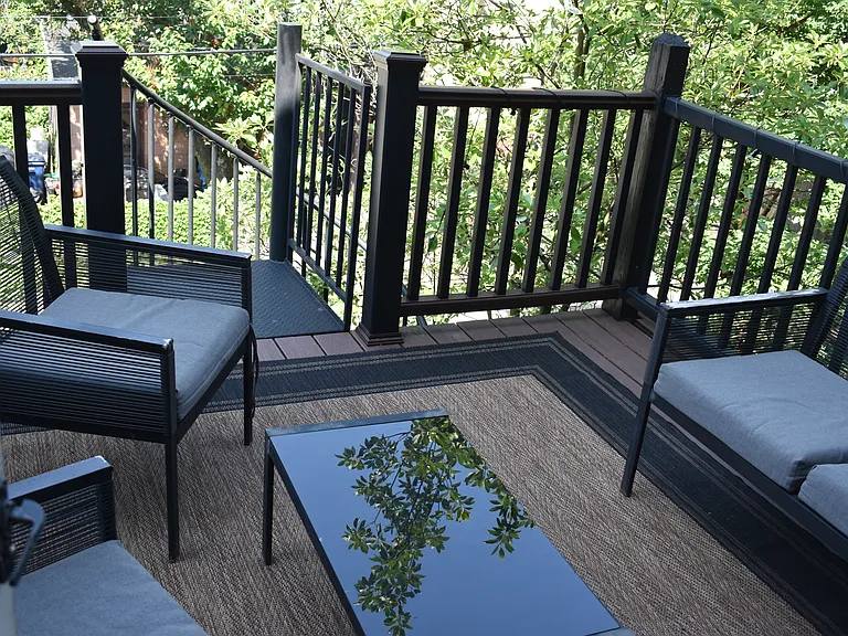 Trecks Deck off kitchen