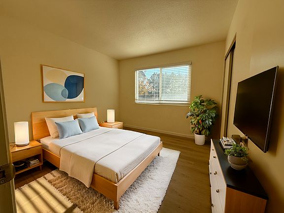 Virtually staged bedroom 2