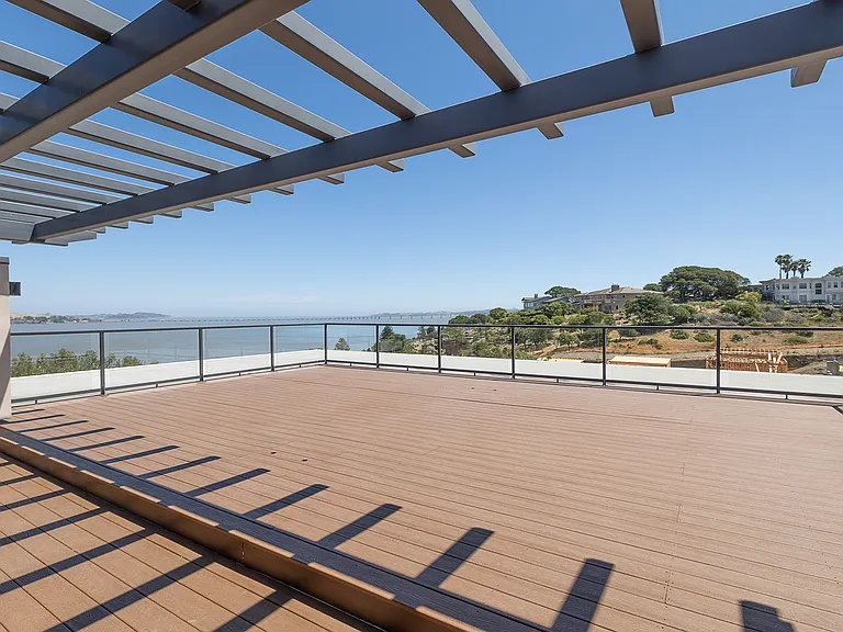 An oversized balcony perfect for entertaining during every season.