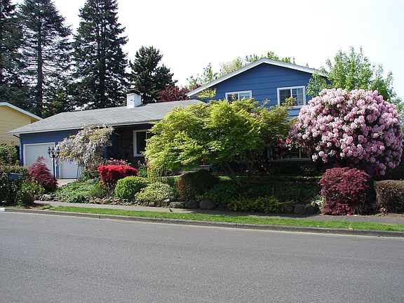 SW of the house