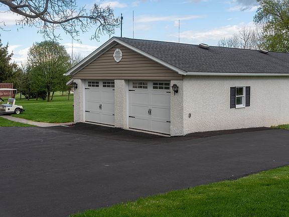 2 car detached garage!