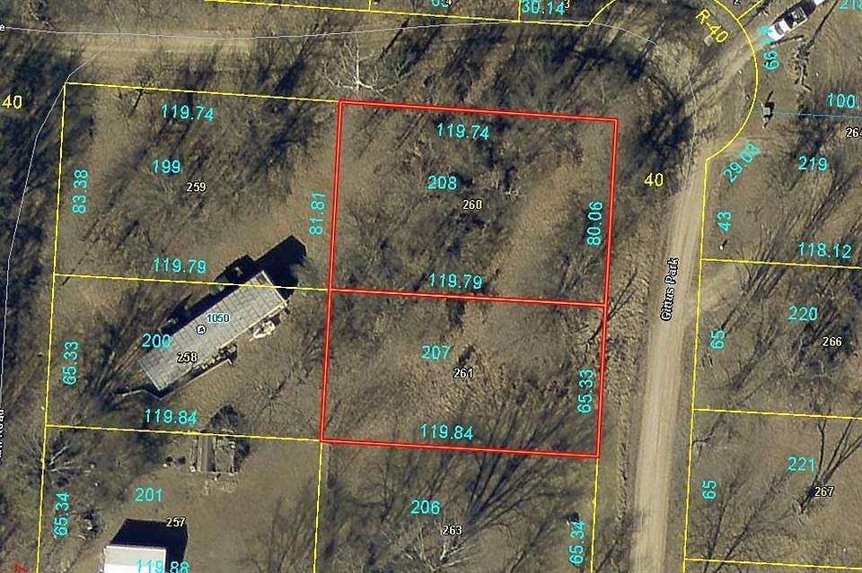 2nd image of Plat H Gittus Park Lot 207&208