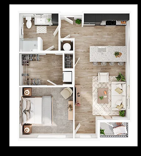 Floor plan 1A-Heidel