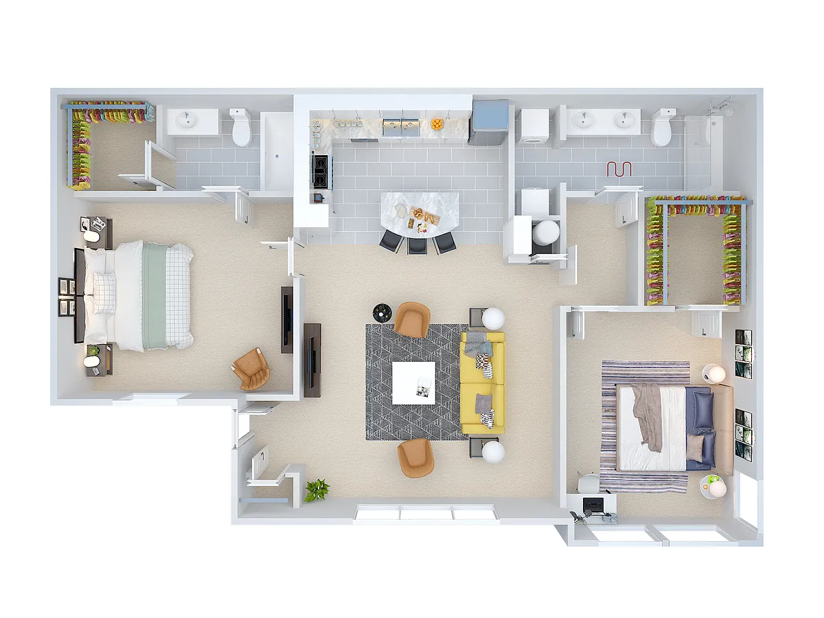 Floor plan 2 Bedroom