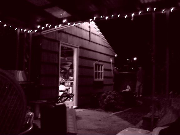 detached garage from back yard