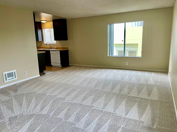 Living room into kitchen
