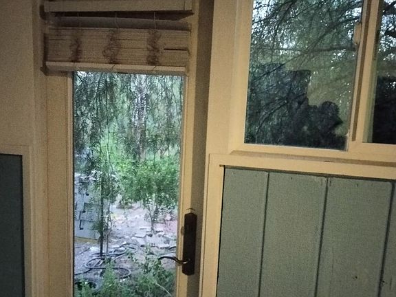 Outside view from inside