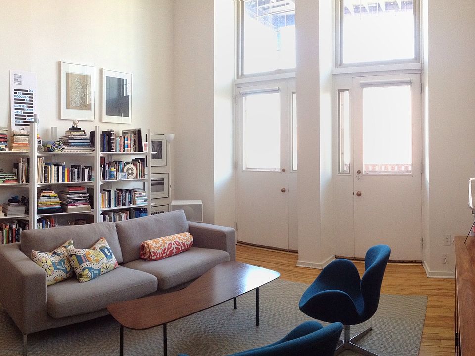 Living Area with Doors to Deck