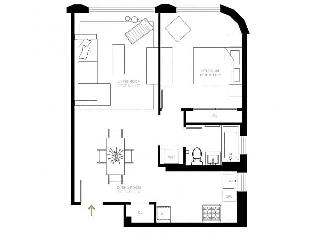 Floor plan A22-R
