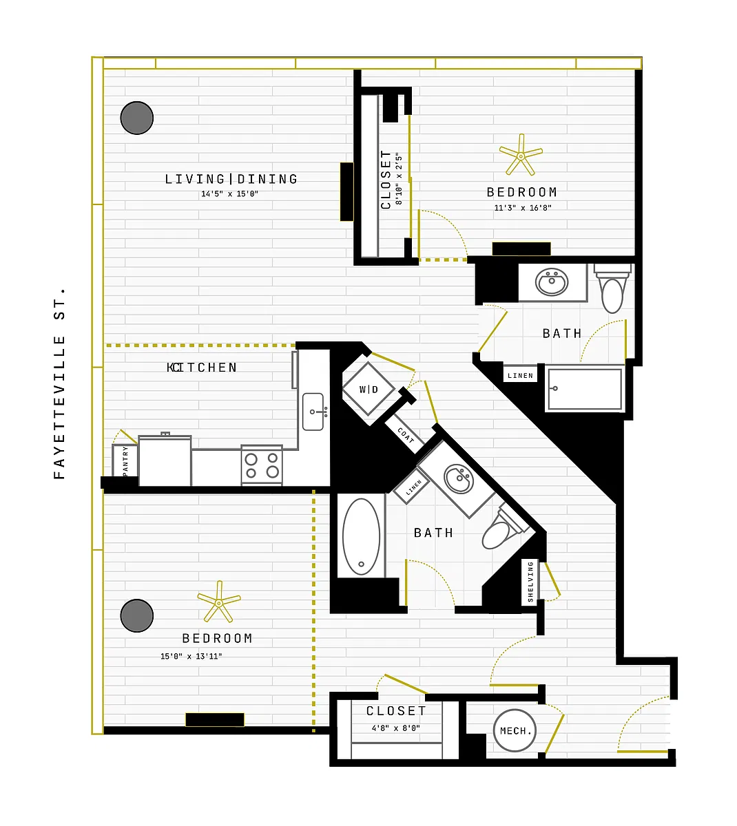 Floor plan 2 Bed/2 Bath-2BR-19