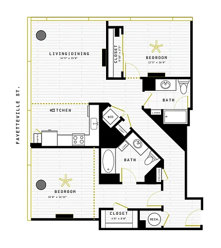 Floor plan 2 Bed/2 Bath-2BR-19