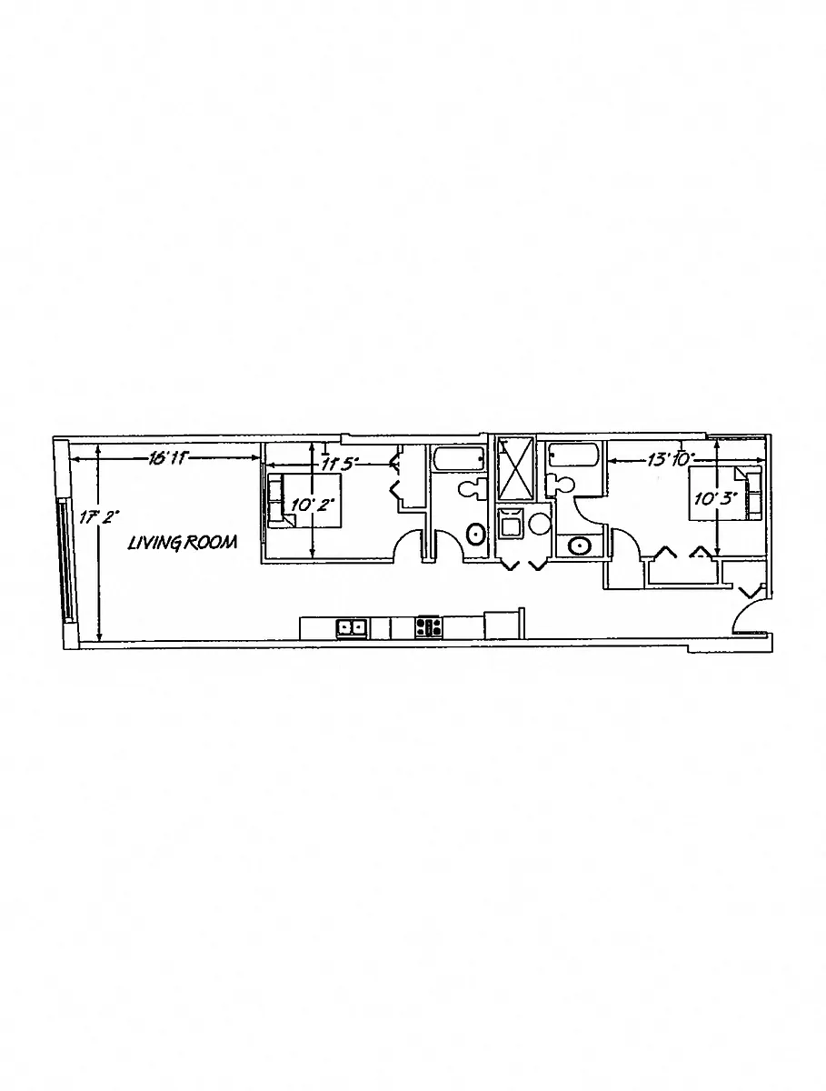 Floor plan 2 Bedroom FP B2