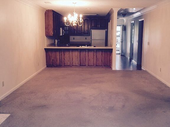 Living room and dining room