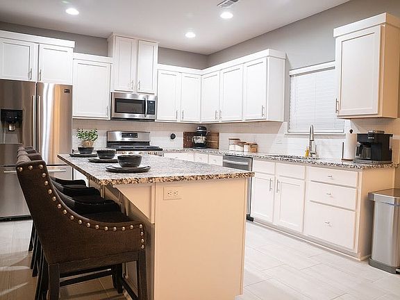 Kitchen with bar seating