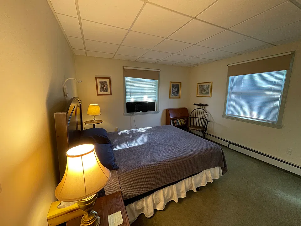 Rear bedroom with room darkening shades,