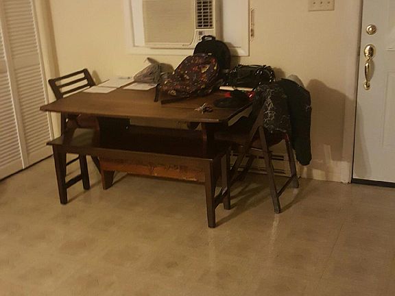 Eat-in-kitchen area. AC stays