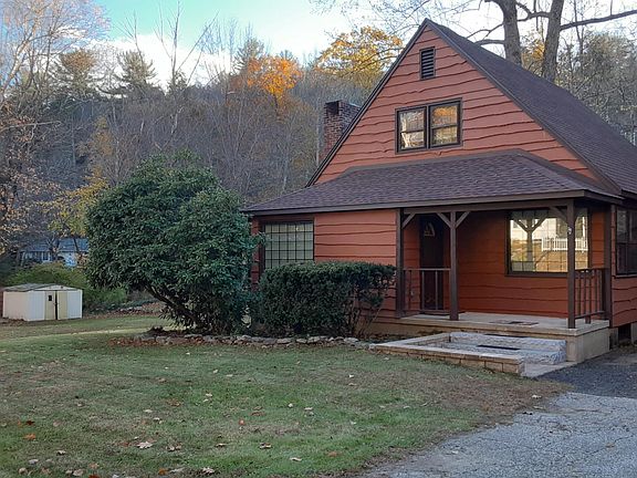 Front view showing some of large yard.