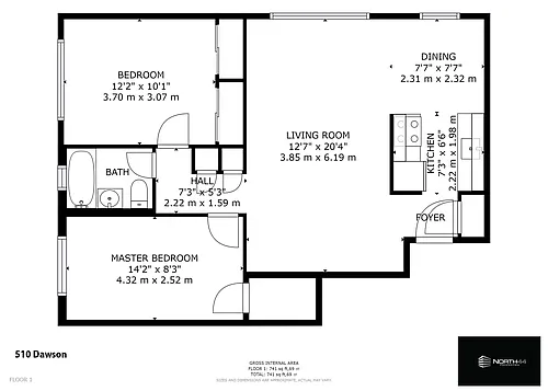 Floor plan 2 Bedroom