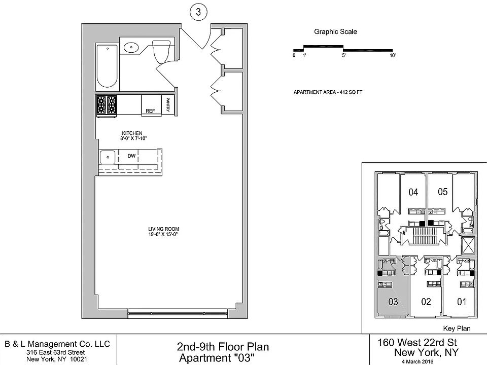 2nd image of 160 W 22nd St APT 603