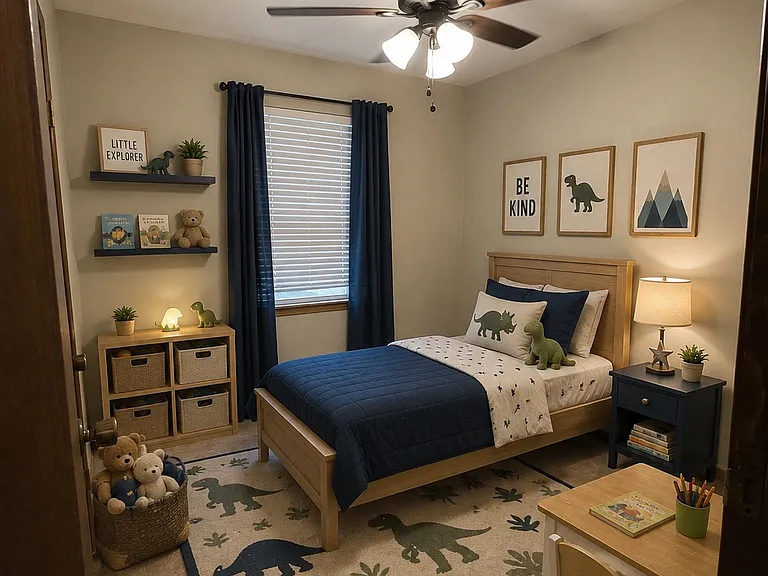 AI generated staging of youth bedroom