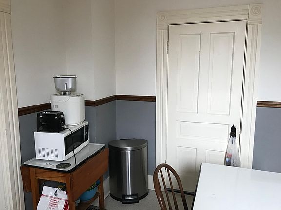 Kitchen and large storage closet (living room to left)