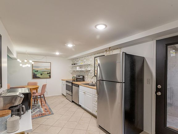 eat in kitchen is open to living room