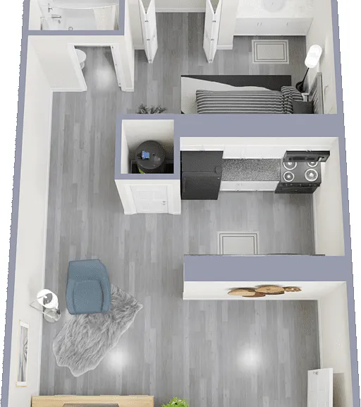 Studio Floorplan Diagram
