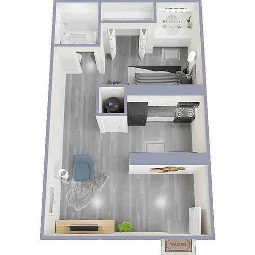 Floor plan Studio