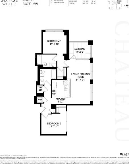 2x2 959 sq ft Unit 01 Tier 2x2 959 sq ft Unit 01 Tier