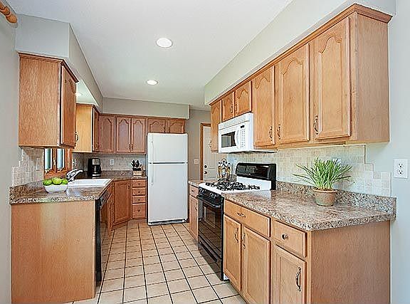 Upper-level updated kitchen