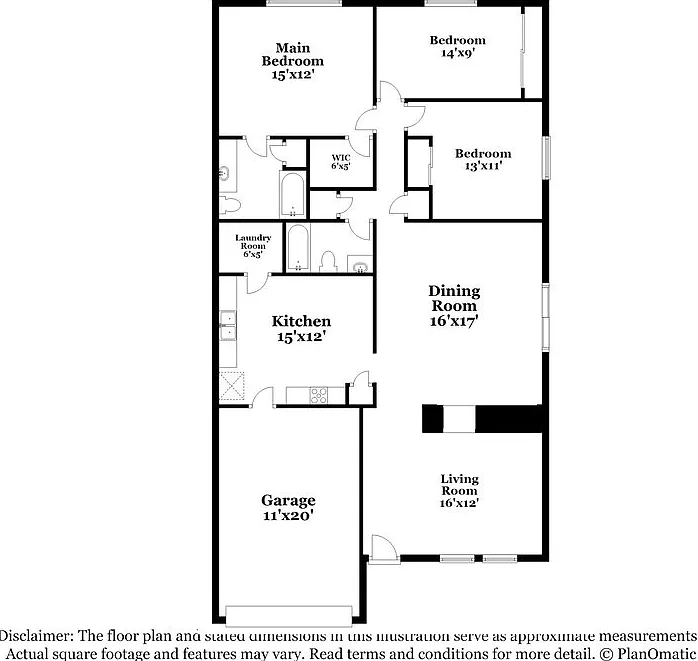 3 bed, 2.0 bath, 1496 sqft, $1,650 — Photo 2