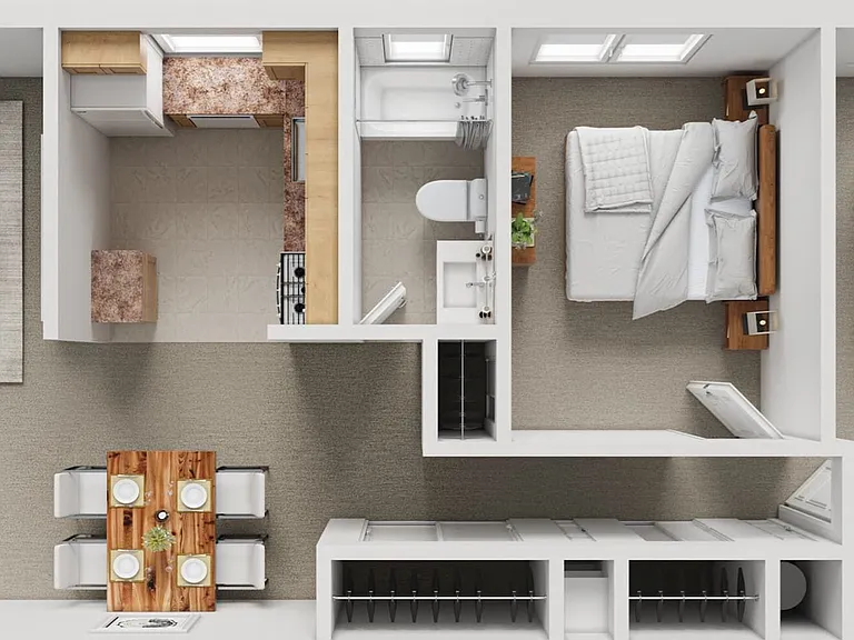 2 Bedroom 2 Bedroom
