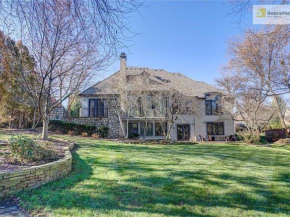 Amazing backyard with lots of stone