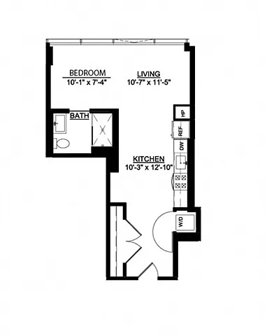 Floor plan Studio J