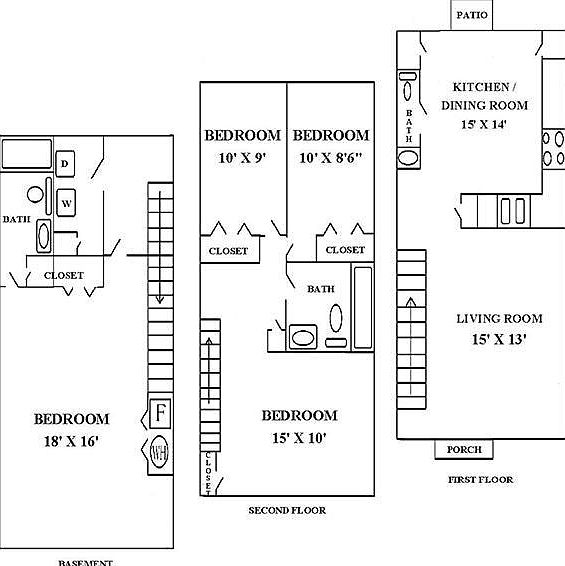 845 Regent 4 Bedroom Townhouse Layout