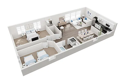 Floor plan 2 Bedroom