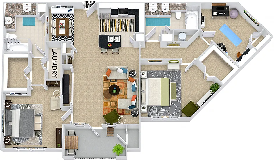 Floor plan London with Study
