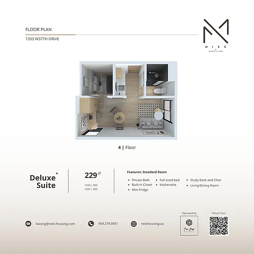Floor plan Deluxe Suite Plus