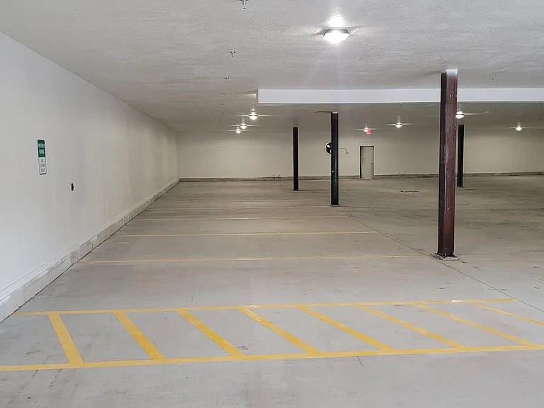 Secure garage.