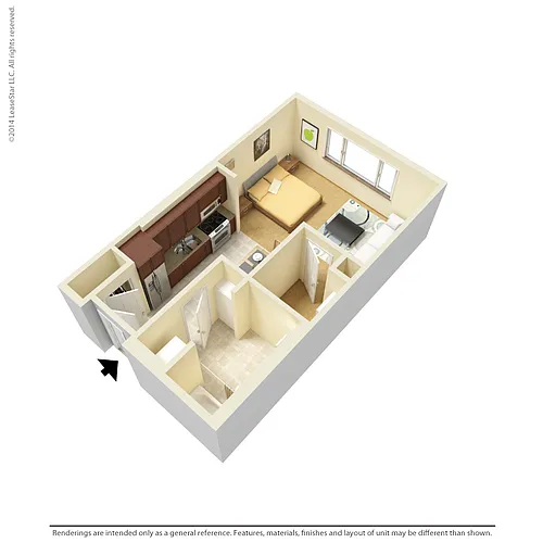 Floor plan Studio - E1