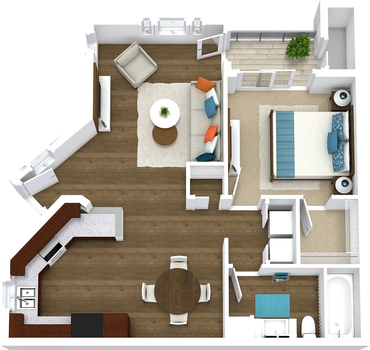 Floor plan 1B