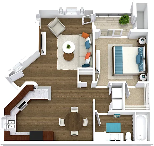 Floor plan 1B