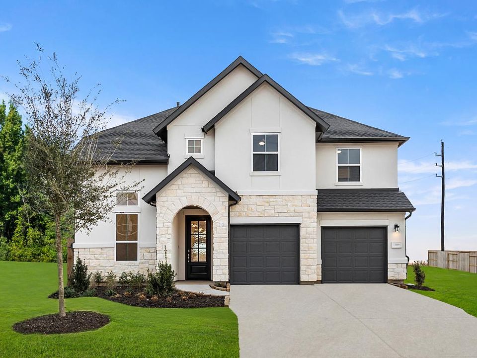 Gorgeous stucco and stone exterior